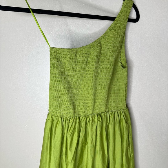 NWT One Shoulder green maxi dress - Picture 2 of 4